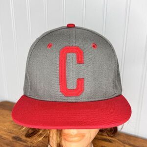 C Cookies International 1983 Twill Snapback Original Red Gray Embroidered
